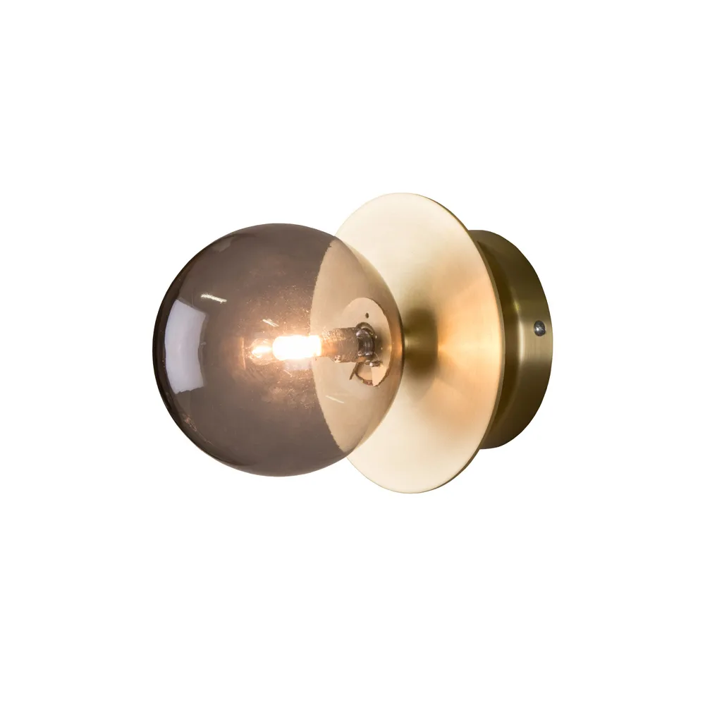 Art Deco væg-/loftlampe IP44 Smoke - Globen Lighting - Stue - Design - Metal - Med én lyskilde